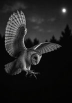 Barn Owl at Night