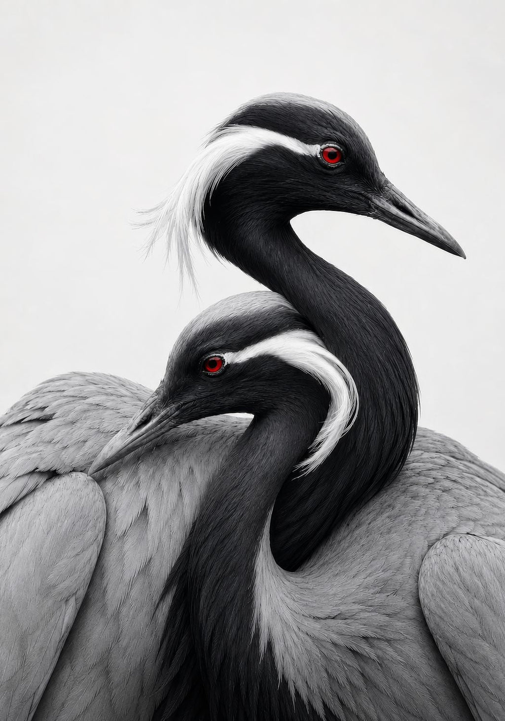 Demoiselle Cranes Together