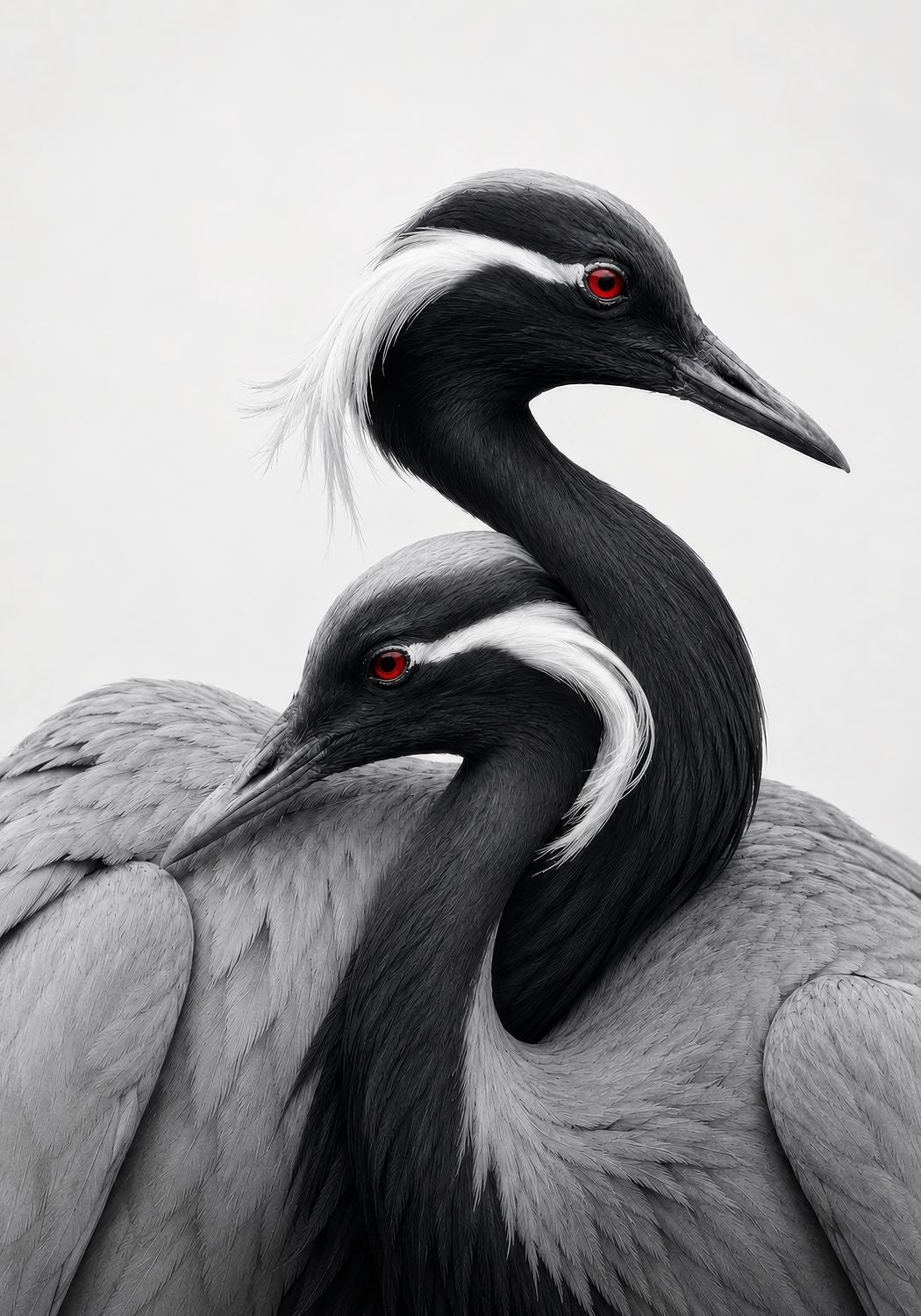 Demoiselle Cranes Together