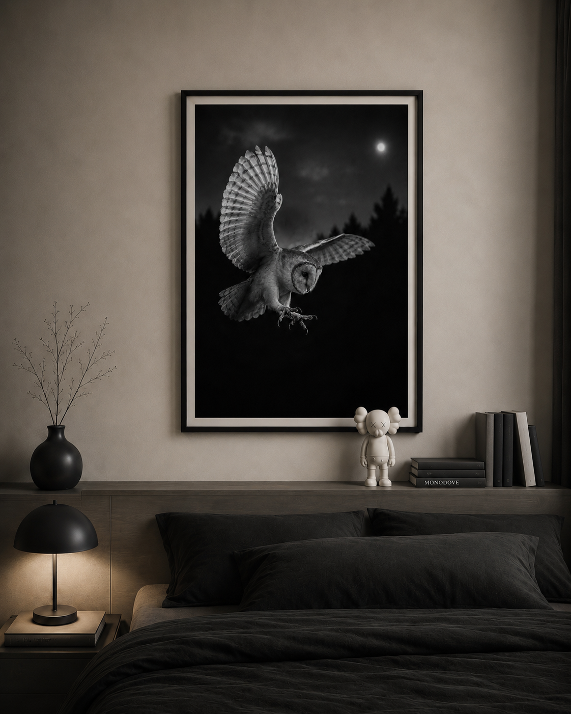 Barn Owl at Night