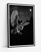 Barn Owl at Night
