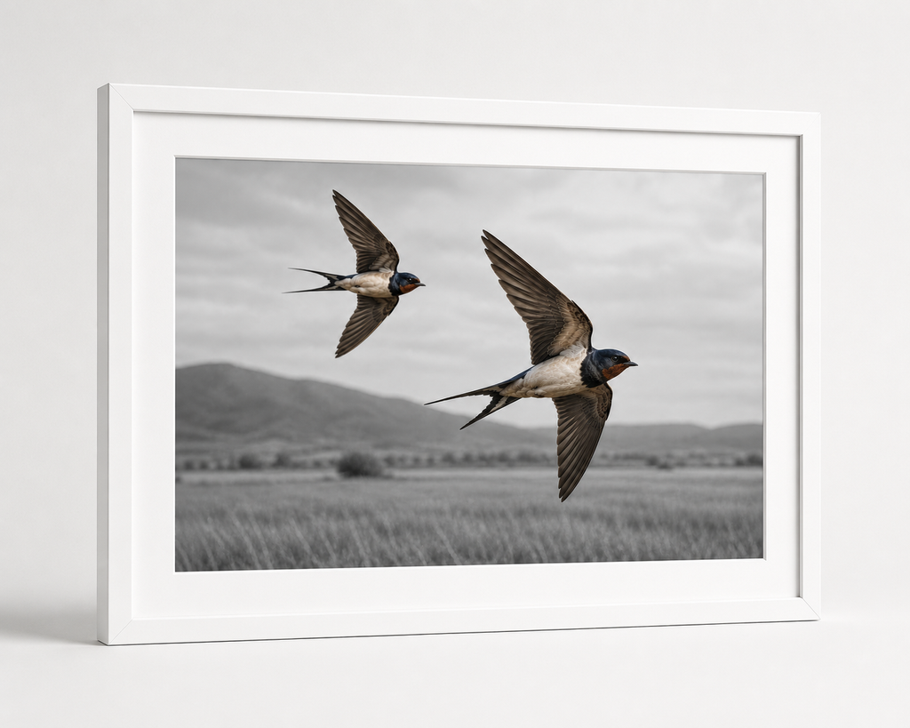 Swallows in Flight