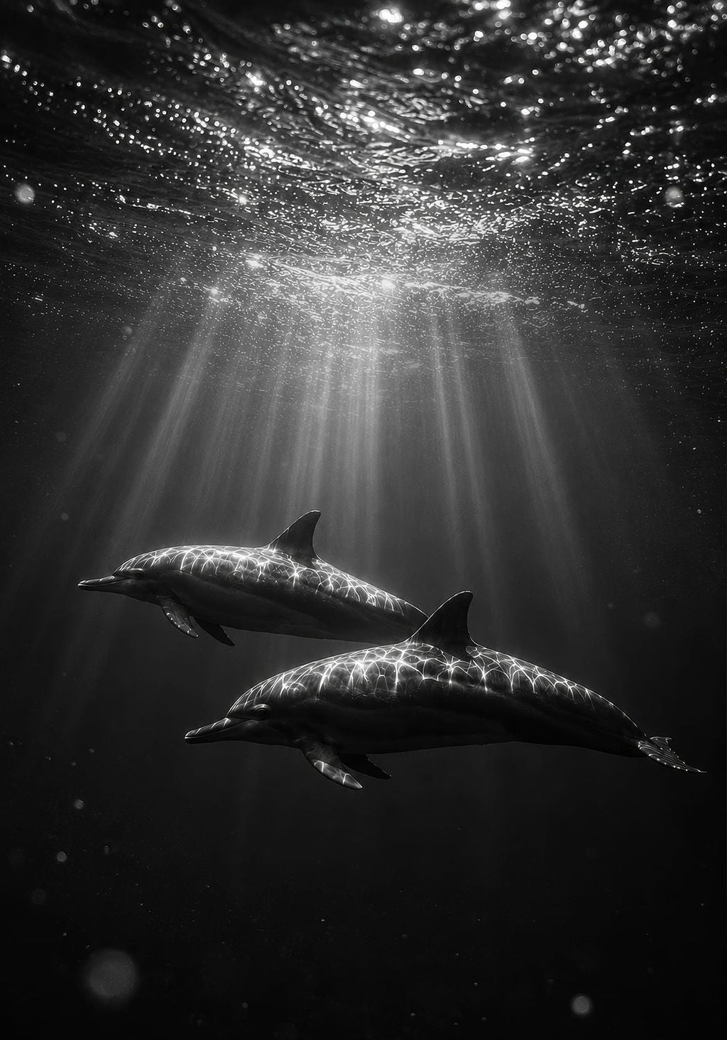 Dolphins Beneath the Surface